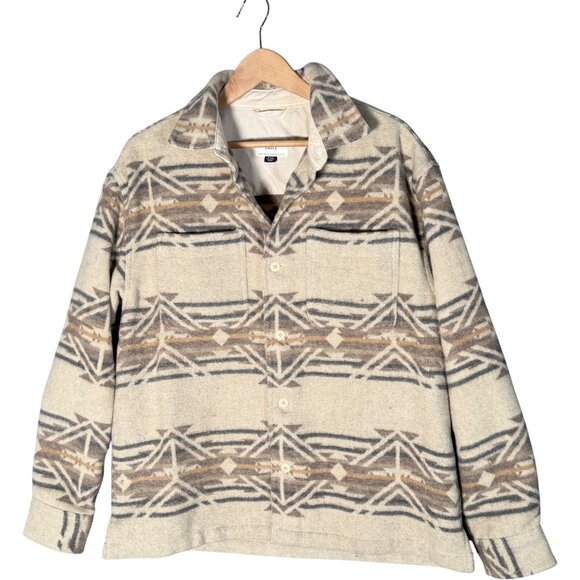 American Eagle Outfitters Men's Aztec Shacket - Picture 1 of 9